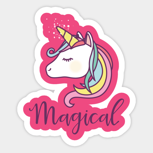 Magical Unicorn Sticker by artly